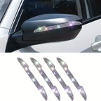 Bling Rhinestone Car Door Handle Scratch Protectors Suitable For All Cars Vehicles SUVs Side Mirrors Car Door Edge Guards Amagi