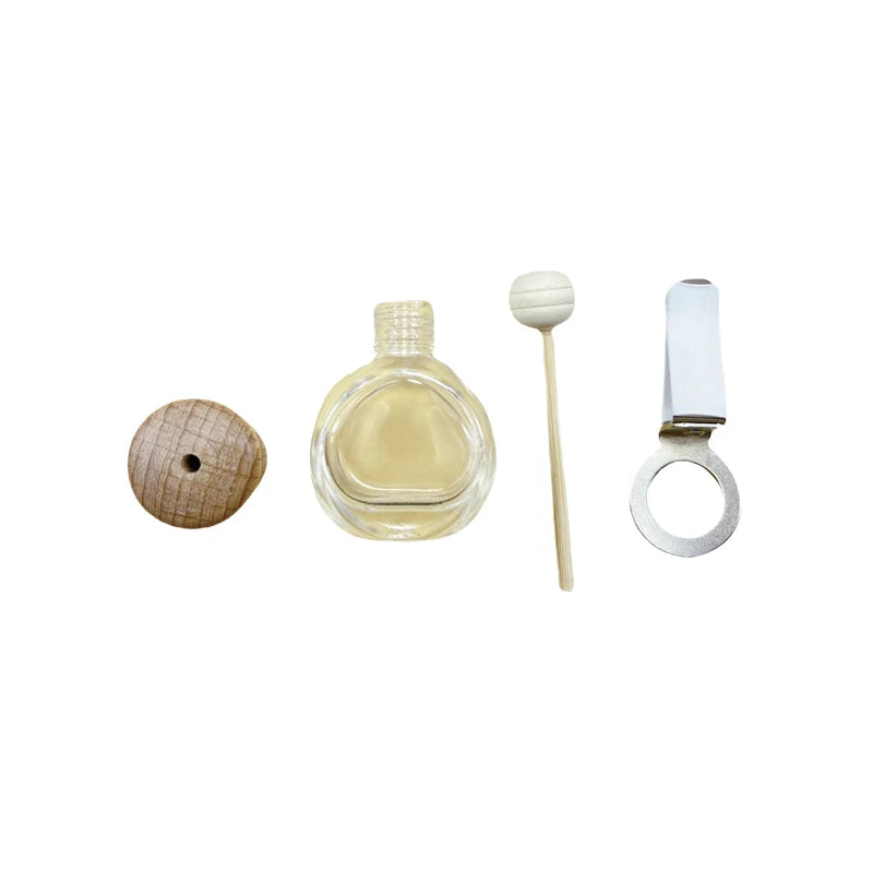 1PCS Car Hanging Glass Bottle Air Freshener Empty Bottle Aromatherapy Pendant Diffuser Car Decoration Aromatherapy Ornament