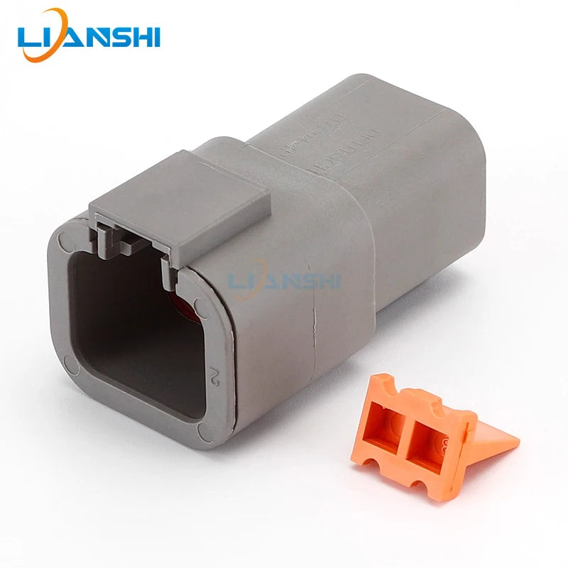 DTP06-2S Dechi type high-current heavy-duty truck wiring harness plug DTP04-4P automotive waterproof connector plug-in