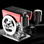 1 PCS  Car Solar  Powered Rotating Air Freshener  Diffuser Perfume Simulated Engine  Car  Purifier Engine Interior  Decorations