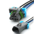 4 Pin Waterproof Automotive Oxygen Sensor Plug 1.65mm Female Male Sockets For BUICK CADILLA GMC Cadillac Chevrolet