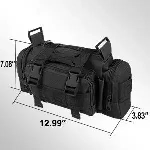 6pcs/set Universal Car Backrest Wall Hang Seat Back Storage Bag Organize Molle Panel with 5 Detachable Pouch,Outdoor Campe Hike