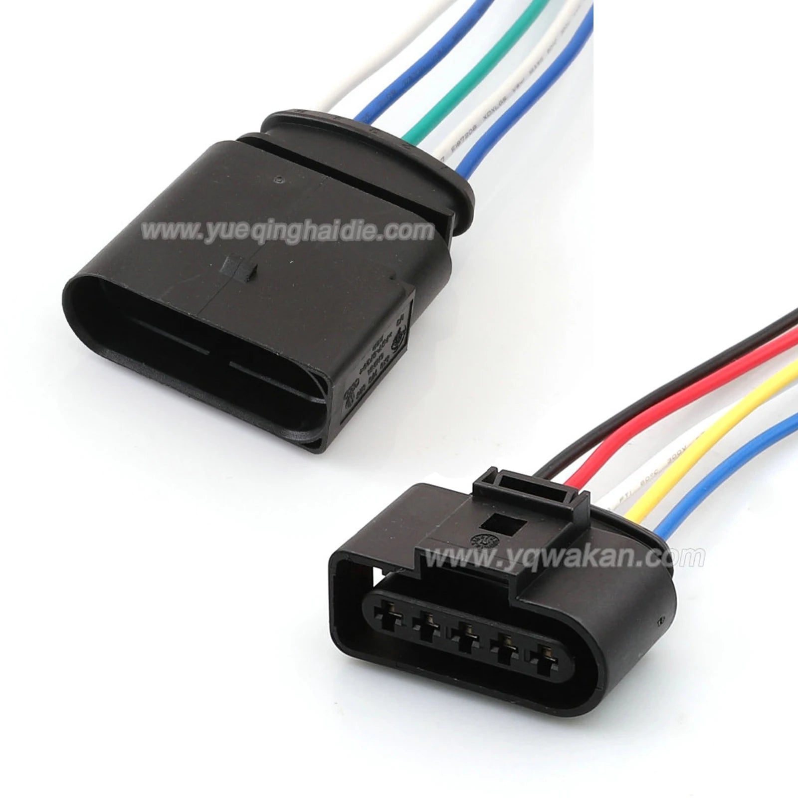 5 Pin Connector Waterproof 3.5mm Male Female Connector Automotive Ignition Coil Plug Cable Socket for VW 6X0973825 1J0973725