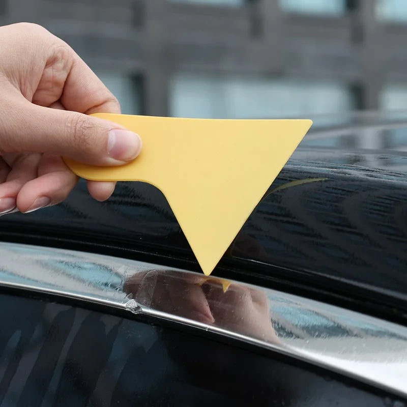 Yellow Scraper Car Film Application Tools Universal Auto Film Wrap Tint Tinted Sticker Scraper Hard Sticker Smooth Squeegee Kit