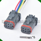 6-pin connector connector female automotive waterproof connector deutsch series harness