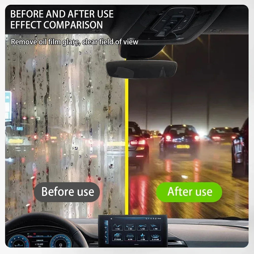 Glass Cleaning Board Car Windscreen Cleaner Brush Strong Front Windshield Stain Remover Prevents Rain and Fog Cleaning Amagi