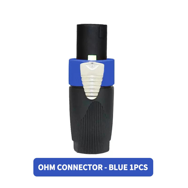 Professional NL4FC Speakon 4Pin Audio XLR Connector with Ohm Head and Solder-Free Amplifier Terminal for Superior Sound Quality