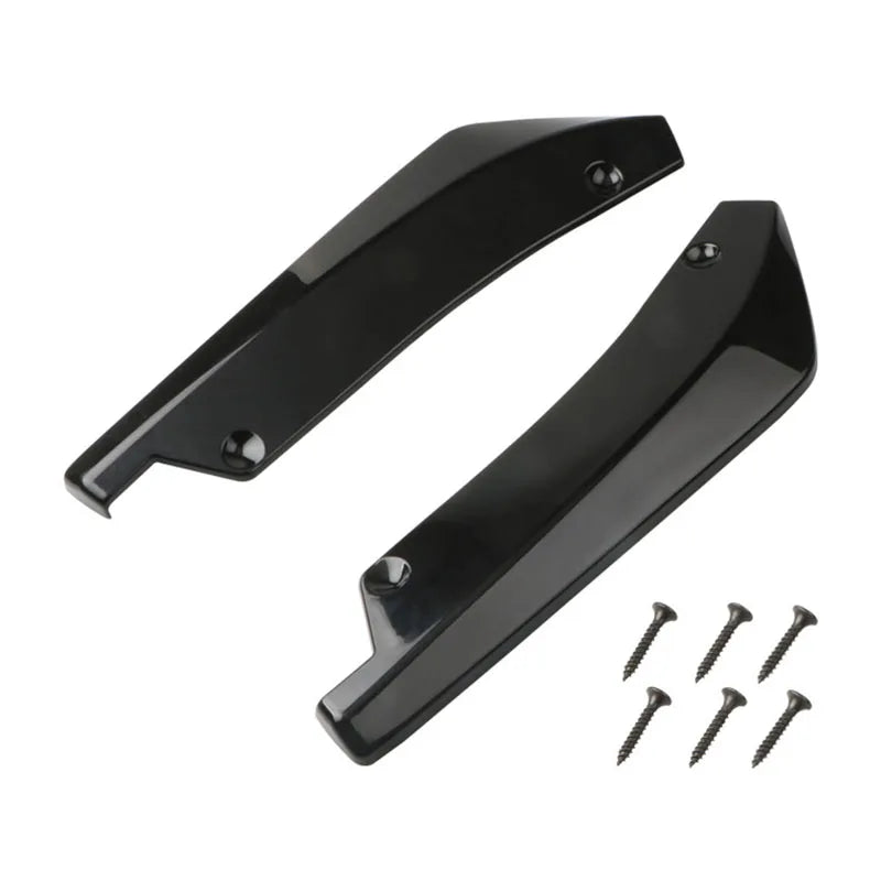 Universal Car Front Rear Bumper Strip Lip Spoiler Diffuser Splitter Scratch Protector Extension Carbon Fiber Winglets Side Skirt