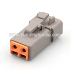 2 PIN Connector Waterproof 2.3mm Series Male Female Connectors Wiring Harness Housing Cable Socket DTP04-2P DTP06-2S