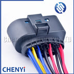 14 Pin/Way Car Headlight Connector Lamp Plug With Wire Harness Cable 1719104 1719105 1719105-2 For Ford Focus Mk3 max left H7