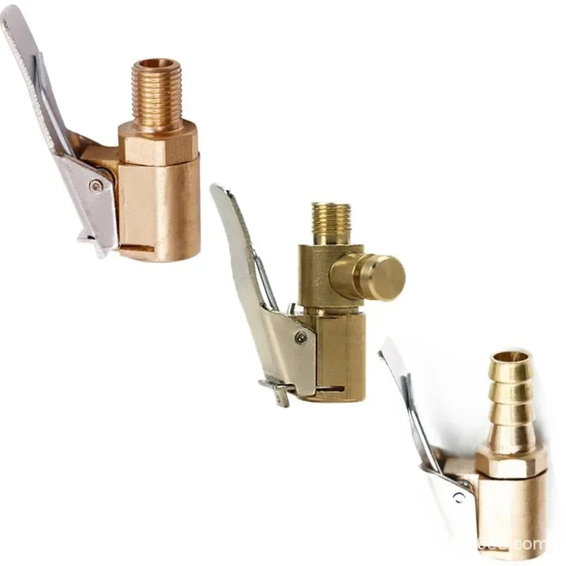 Advanced Car Tire Air Chuck Inflator Pump Valve Connector Clip-on Adapter Brass 6mm 8mm Wheel Valve For Inflatable Pum amagi New