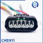 1 Pcs 6 Pin Automotive waterproof connector wire Harness plug 1.2 female LED driver headlight plug 6188-0658 6189-1012 For Honda
