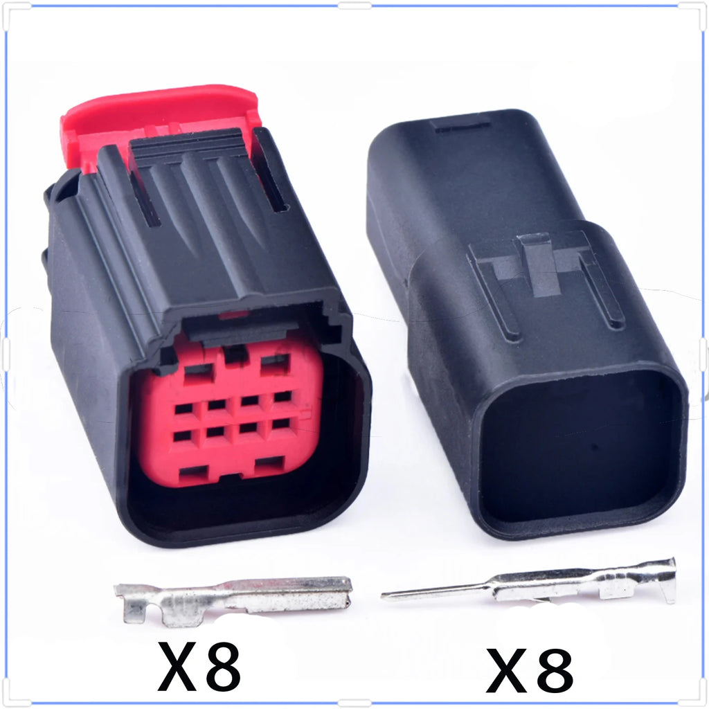 8Pin Connector Waterproof 1mm Connector Parking Sensor ACC Module Air Flow Meter Wire Harness Cable Socket 1411001-1 1-1411001-0
