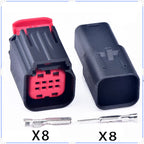 8Pin Connector Waterproof 1mm Connector Parking Sensor ACC Module Air Flow Meter Wire Harness Cable Socket 1411001-1 1-1411001-0