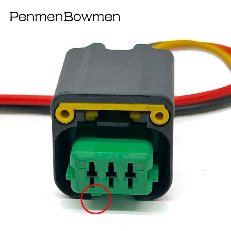 1 Set 3 Pin Auto Crankshaft Sensor Electrical Cable Connectors Wire Harness Plug 1801179-1 1801179 For Citroen Peugeot