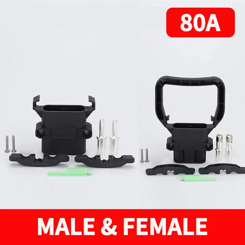 1/5/20 Sets REMA Type Connector 80A 160A 320A Electric Forklift Power High Current Battery Charger Male And Female Plugs Sockets
