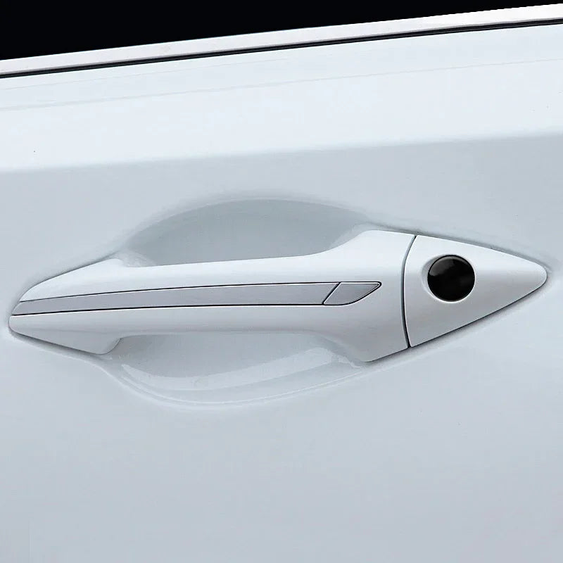 4pcs Car Keyhole Stickers Modified Sticker Keyhole Stickers Multifunctional Car Door Entry Guard Shield, Exterior Stickers Amagi