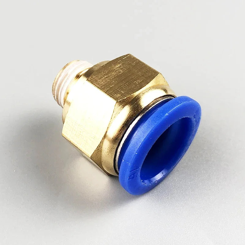 5PCS PC Pneumatic Quick Connector - 4-12mm Push In Fitting for 1/8" 1/4" 3/8" 1/2" BSPT Thread Air Hose & Tube,Industrial Use