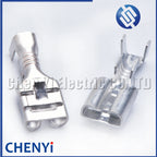 50 Pcs 6.3 series auto wire Brass tin plating terminal For fuse connector crimp loose pins Female terminals