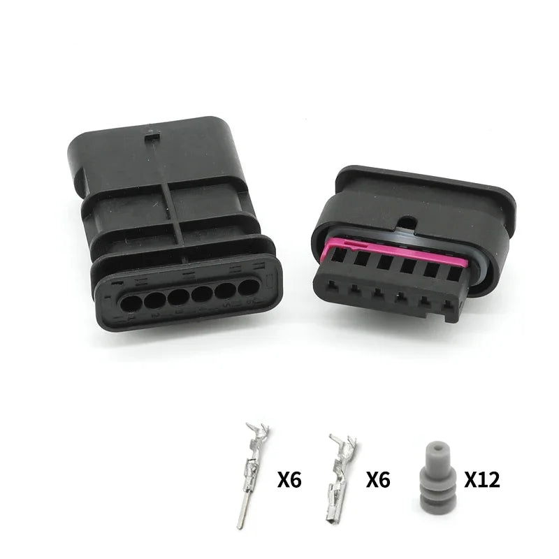 5/10/100 Sets 2P/3P/4P/5P/6P1-1718645-1 1-1670916-1TE type wiring harness connector reversing radar plug waterproof connector