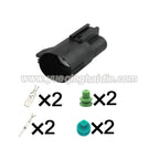 4 Pin Connector Waterproof 1.5mm 9.5mm Male Female Connector Automotive Koelventilator Stekker 7282-8598-30 7283-8598-30