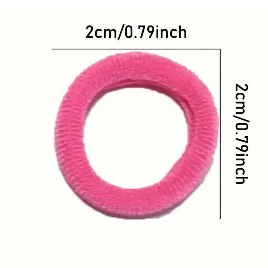 100/300PCS Colorful Basic Nylon Ealstic Hair Ties for Girls Children Ponytail Hold Scrunchie Rubber Band Kids Basic Hair Amagi
