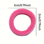100/300PCS Colorful Basic Nylon Ealstic Hair Ties for Girls Children Ponytail Hold Scrunchie Rubber Band Kids Basic Hair Amagi