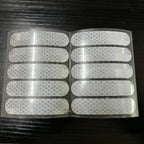 100-10PCS Helmet Safety Warning Reflective Sticker Strip Fluorescent Decorative Stickers Bicycle Motorcycle Reflector Tape Decal
