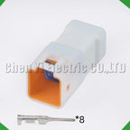 8 Pin Auto Waterproof Electronic Connector Wire Harness Butt Plug For 08R-JWPF-VSLE-S 0...