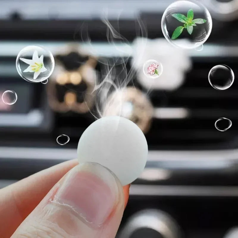 Car Solid Perfume Tablets Air Vent Perfume Refill 5 Flavor Air Freshener Car Interior  Perfume Diffuser Tablet Accessories