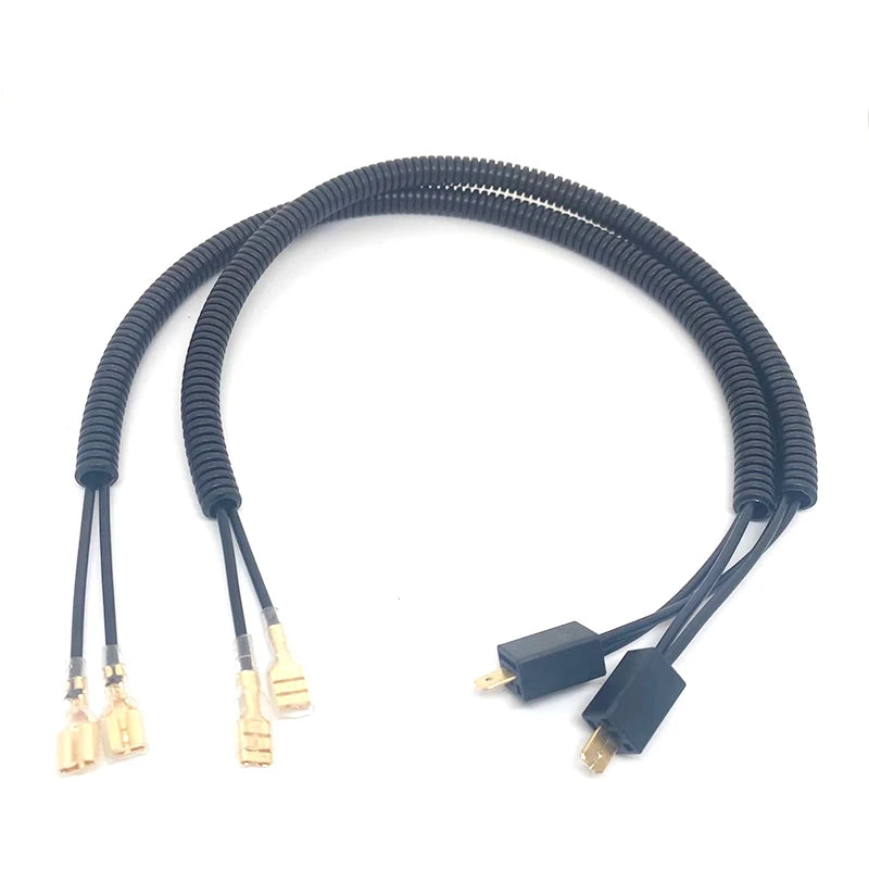 Suitable for Nissan Sunshine Qashqai Qi Jun Lixil change universal high and low snail horn one minute two harness plug