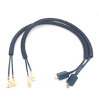 Suitable for Nissan Sunshine Qashqai Qi Jun Lixil change universal high and low snail horn one minute two harness plug