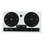 Radio Stereo Worn Peeling Button Repair Kit Decals Stickers For Fiat 500 2011 To 2016 CD Radio Audio Button Repair Stickers