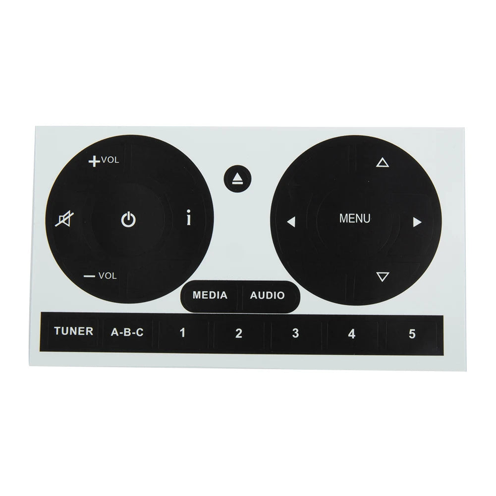 Radio Stereo Worn Peeling Button Repair Kit Decals Stickers For Fiat 500 2011 To 2016 CD Radio Audio Button Repair Stickers