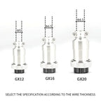 GX12 GX16 GX20 Waterproof Aviation Connector 2 3 4 5 6 7 8 9 10 12 15Pin M/F, 5/10/20 Sets for Industrial Machinery Panel Wiring