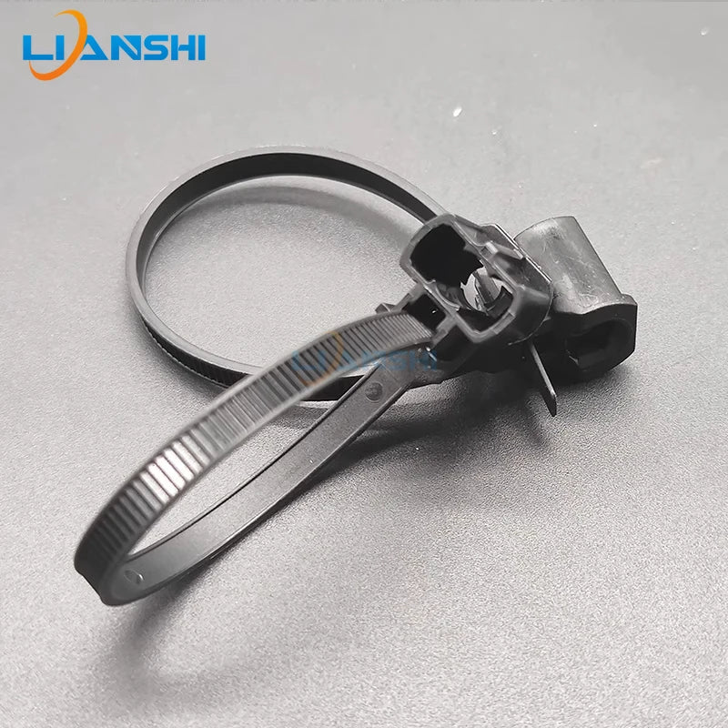 Car nylon cable tie stud thread installation 5*170 hole diameter M5M6 self-locking auto repair 4s store black cable tie