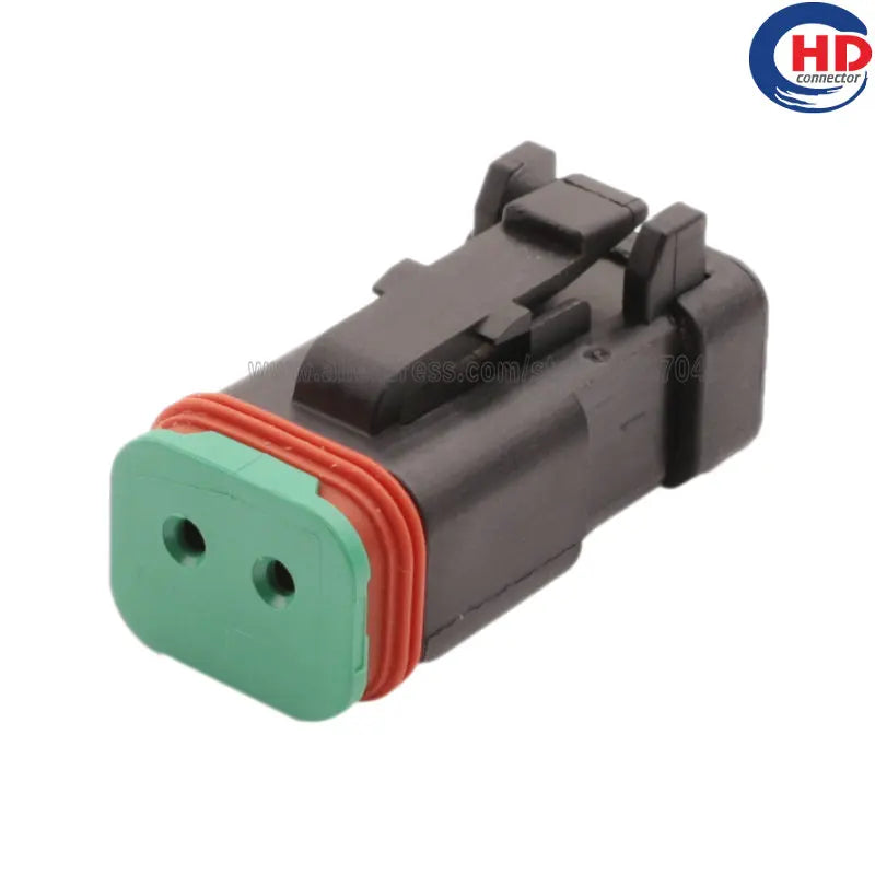 2pin auto waterproof electric plastic wire harness connector DT06-2S-CE05