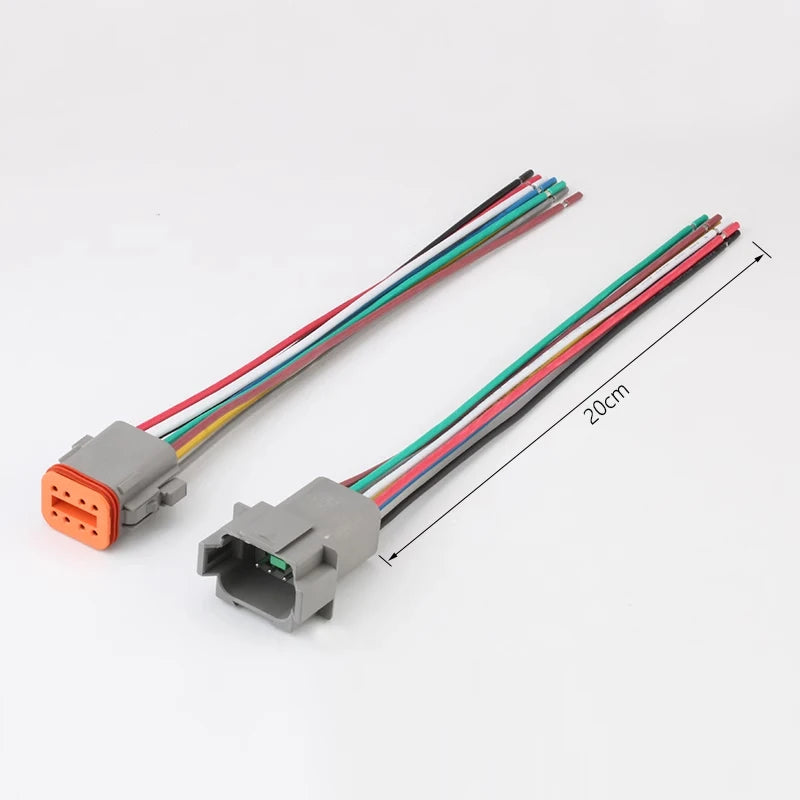 DT04-2P/DT06-2S Automotive Waterproof Connector Harness Plug 2/3/4/6/8/12 Hole for Heavy Truck Plug