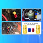 1 Pc R12 To R134a Conversion Kit  Air Conditioner Filling Valve Fittings Port Adapter Retrofit Quick Disconnect Couplers