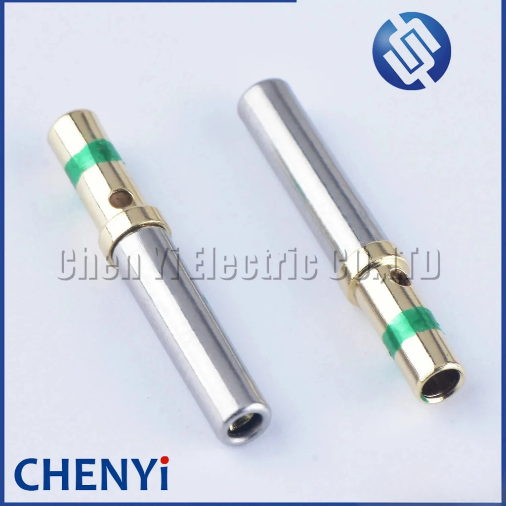 50/100 Pcs Female male Pin 0460-215-1631 0462-209-1631 Gold Plated Stainless Steel Crimp Solid Terminals For Deutsch DT Series