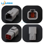 DTP04-4P/DTP06-4S Deutsch high current connector Engine engineering vehicle LED spot light power 4p plug with terminal