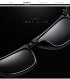 Available Trendy Flat Top Square Photochromic Glasses Stylish Sports Eyewear for Car Running Driving Vacation Travel and Fishing