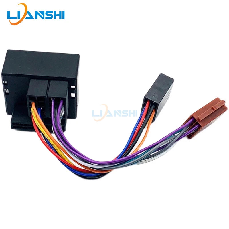 Car audio system, central control screen, navigation, CD host, Volkswagen large head female to small head male, tail cable plug
