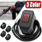 Motorcycle Switch ON/OFF Handlebar Flashing Headlight Horn Control Button 12V Button Connector Handlebar Switch
