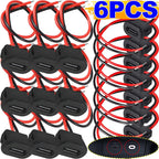 USB-C Female Socket 2-Pin Molded Pigtail Cable – 3A 30V Power Connector for Car Motorcycle DIY