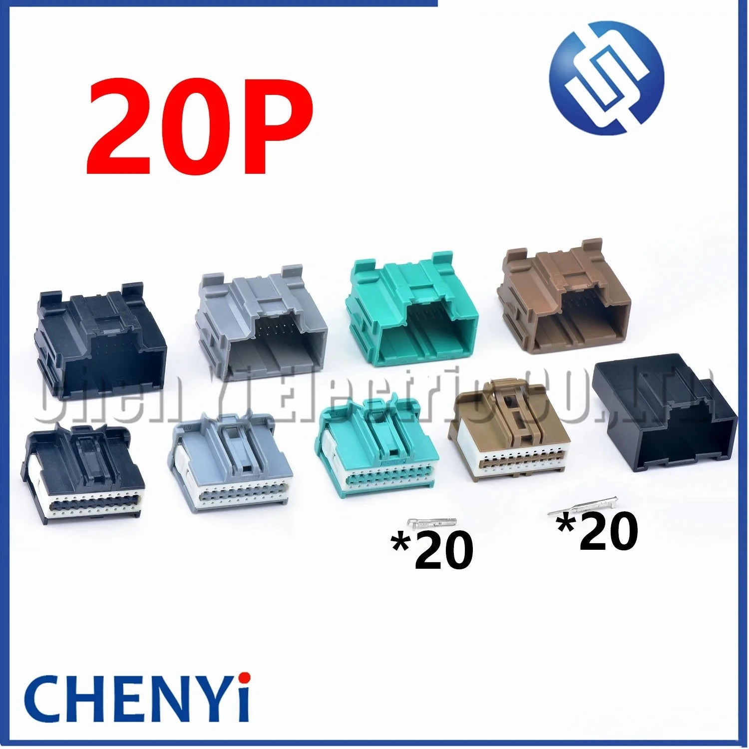 20 Pin Automotive Audio amplifier module connector PCB board harness plug 314101200 7116-4416-02 34729-0200 For Ford Focus