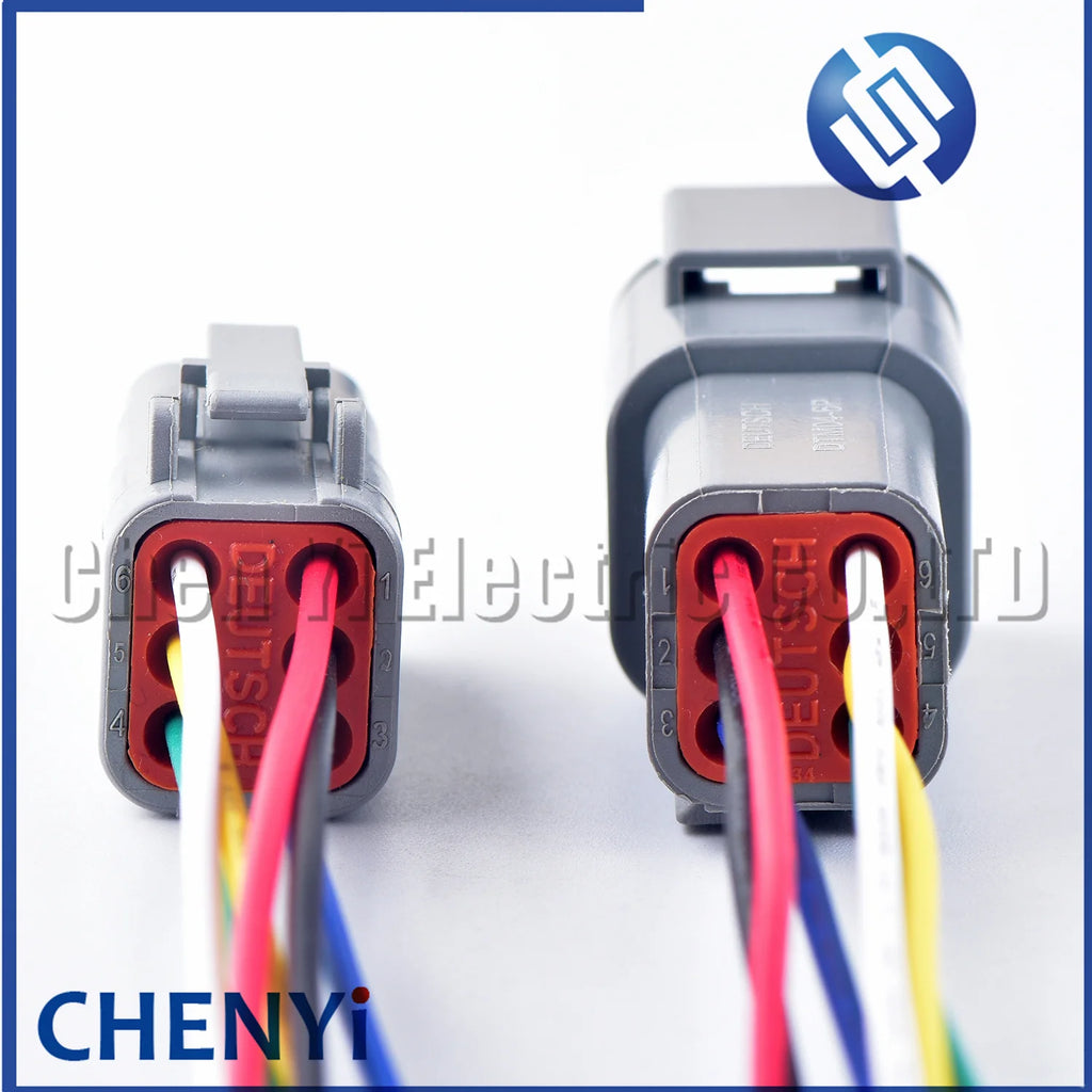 DTM series 6 Pin Automotive waterproof connector Sealed Wire Harness Plug DTM06-6S DTM04-6P with 15cm wires For Deutsch