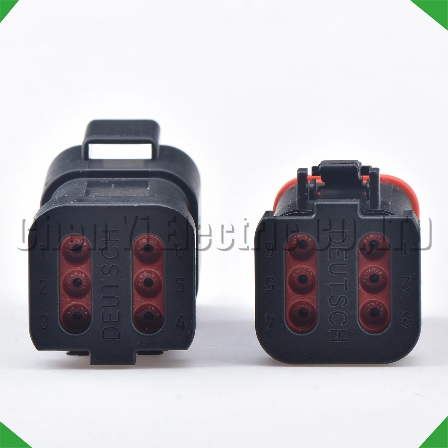 6-Pin Connector Black series Connector Waterproof Socket Deutsch Engineering Vehicle