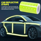 Car Reflective Tape Safety Warning Car Decor Sticker Reflector Anti-collision Strip Protective Tape Strip Film Auto Moto Sticker