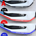Car Front Bumper Protection Tool Carbon Fiber Strong Adhesive Rubber Universal Front Edge Anti-scratch Protector Amagi
